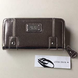 Nine West metallic wallet